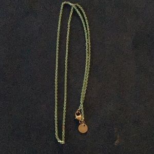 Tiffany and Co. blue enamel 18 inch long 1.7mm chain Authentic ( retired )